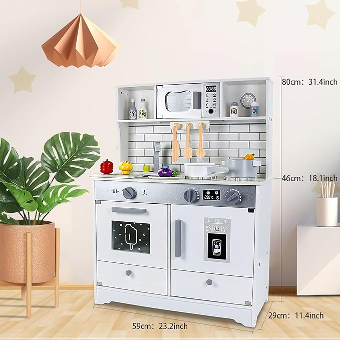Wooden Kitchen Play Set