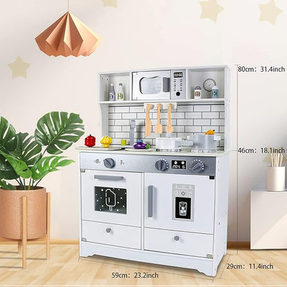 Wooden Kitchen Play Set