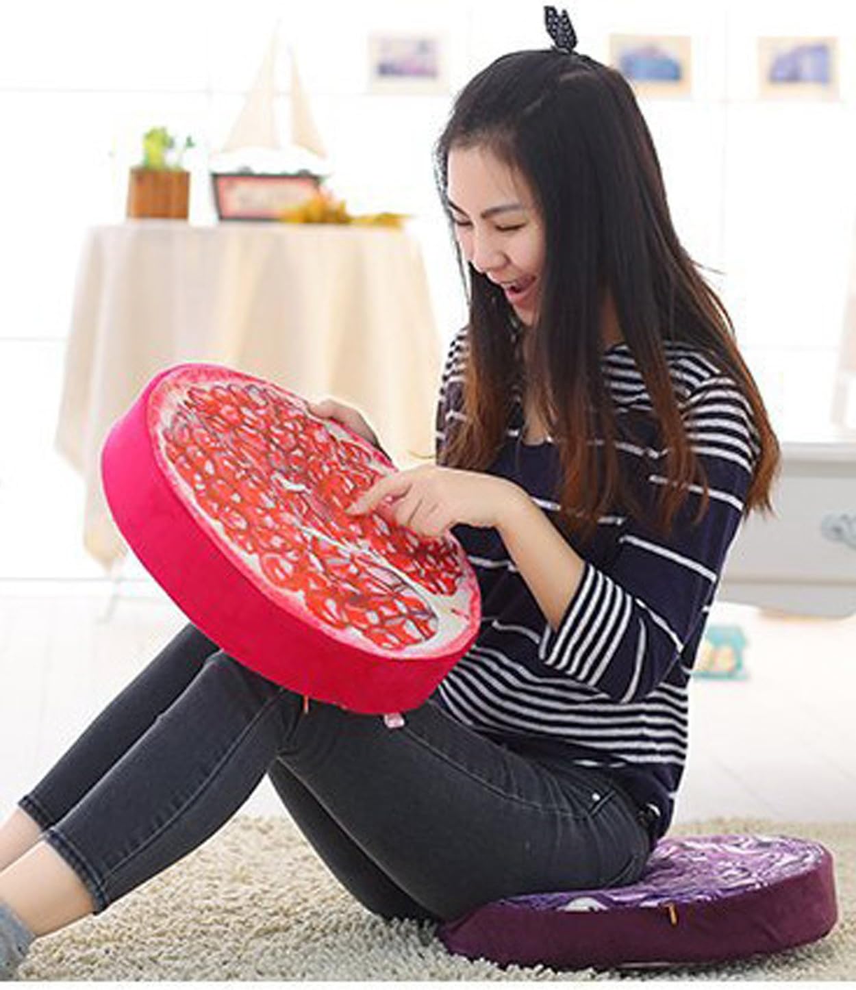 Fruit & Vegetable Cushions Seating (set of 10)