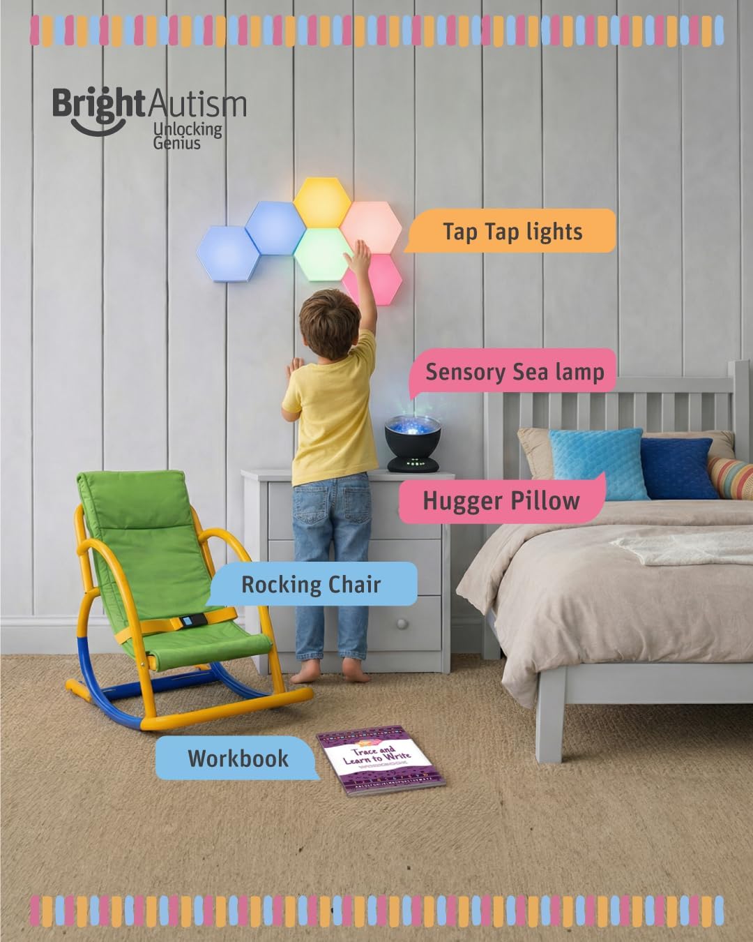 Autism Tap Tap Led Lights (6 Pc)