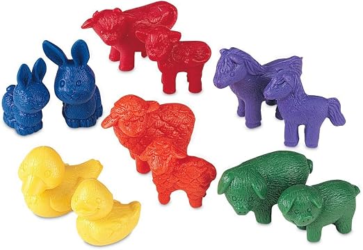 Farm Animal Counters 72 pcs