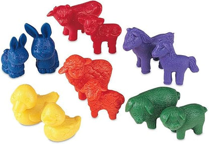 Farm Animal Counters 72 pcs