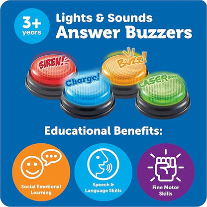 Light & Sound Buzzers ( set of 4)