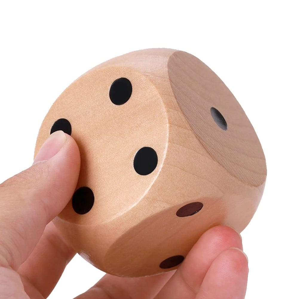 Wooden Dice Large( set of 4)