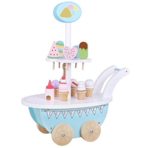 Wooden Ice Cream Cart Mini