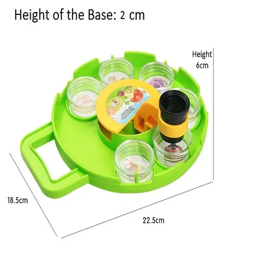 Microscope Toy Insect Field Microscope Insect Bug Collection and View Box Magnifying Glass ...