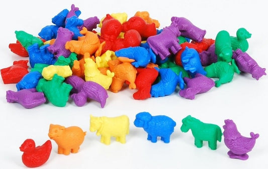 Farm Animal Counters 72 pcs