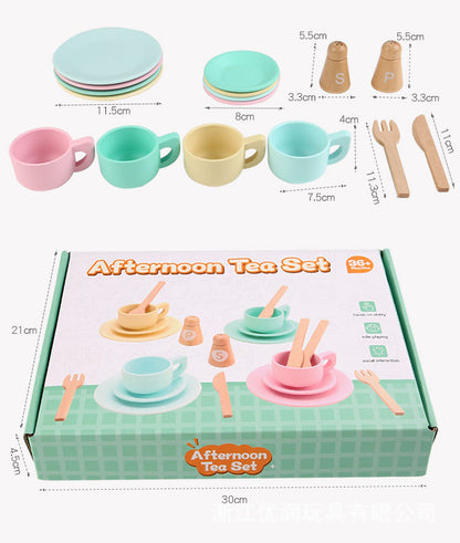 Wooden Afternoon Tea Set
