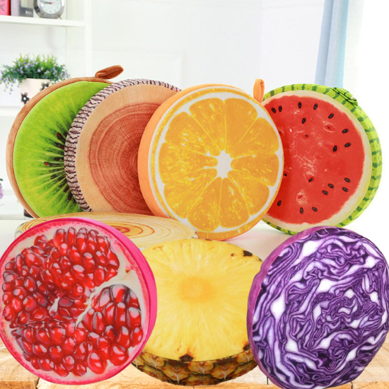 Fruit & Vegetable Cushions Seating (set of 10)
