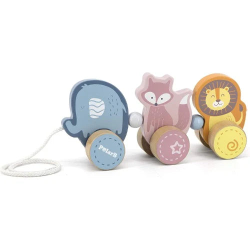 Pull Along animals Wooden