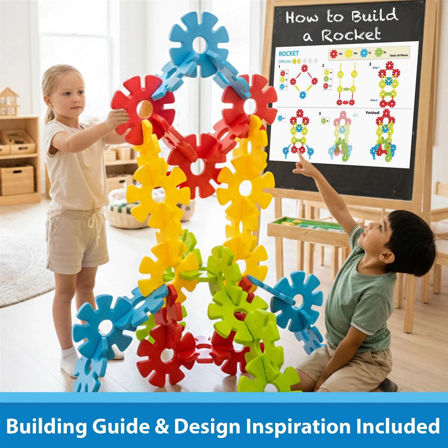 Brain Flakes 25 Piece Set - A Great Stem Toy for Both Boys and Girls