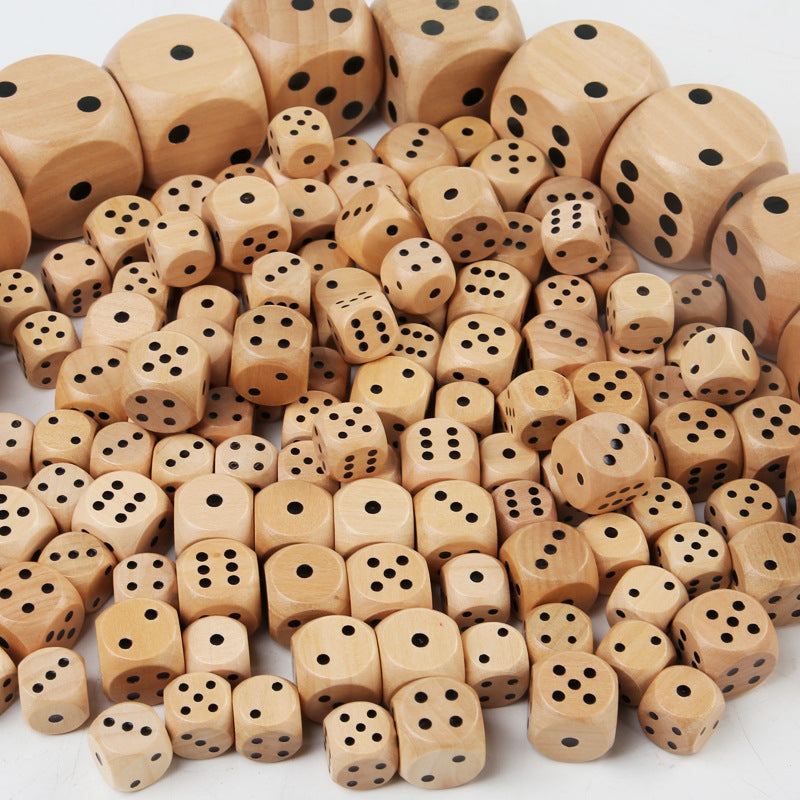 Wooden Dice Large( set of 4)