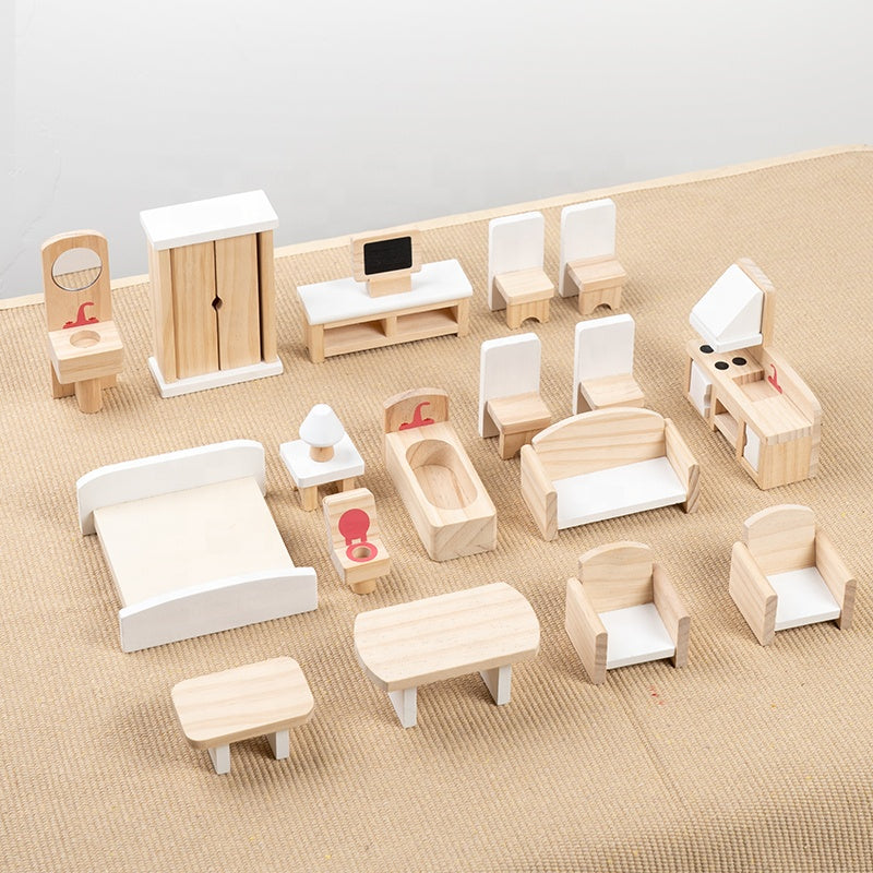 Wooden Dollhouse Furniture