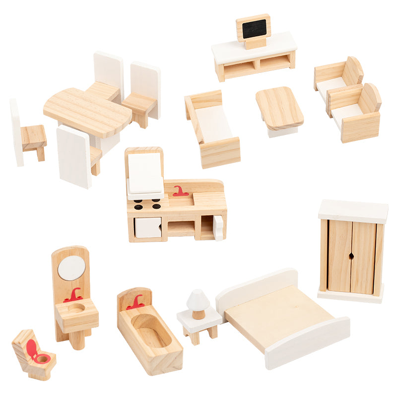 Wooden Dollhouse Furniture