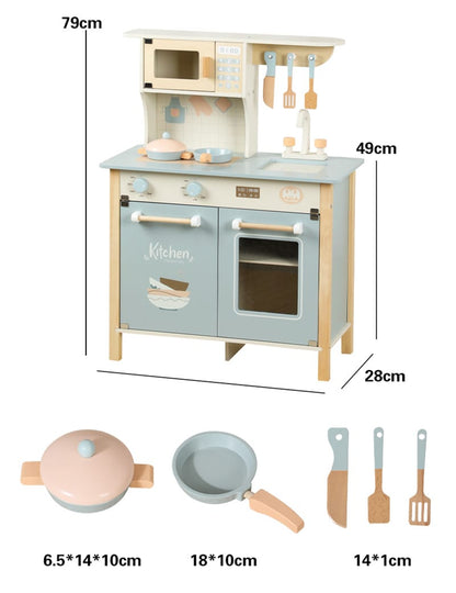 Wooden Kitchen For Kids Play