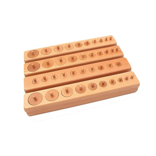 Wooden Cylinderical Blocks set of 4