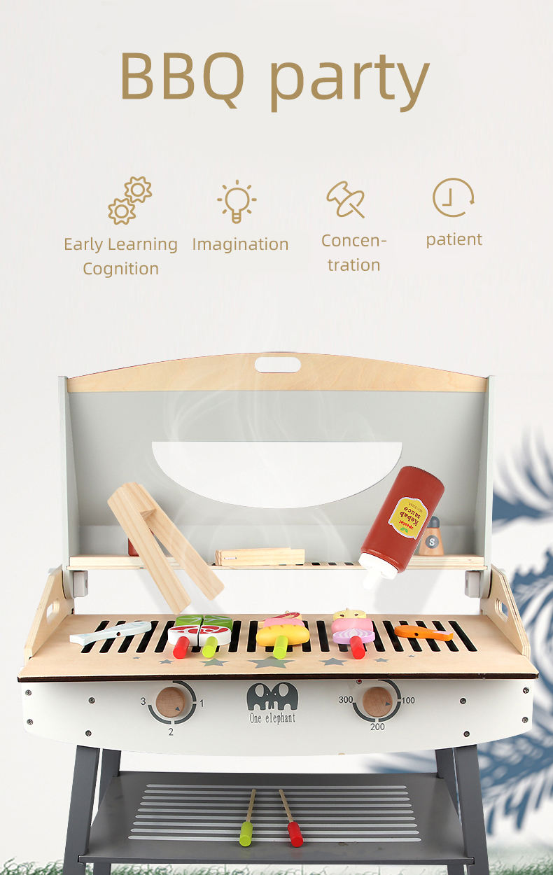 Wooden Simulation Barbecue Grill Barbecue Booth