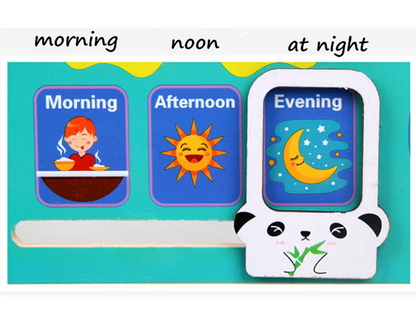 Multi functional Wooden Calendar Clock