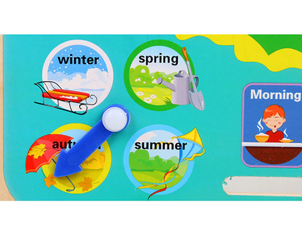 Multi functional Wooden Calendar Clock