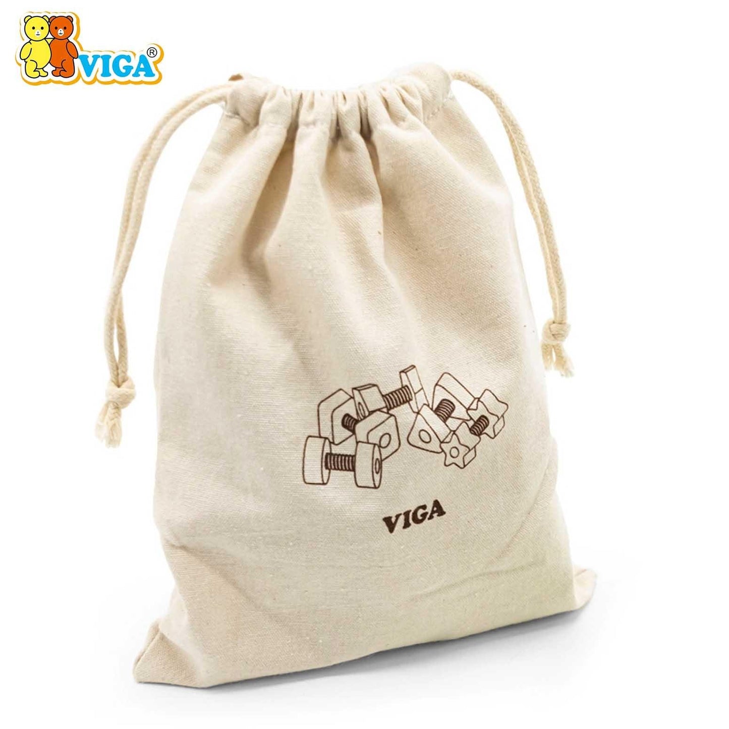 Wooden Nuts & Bolts (40 pcs)