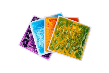 Sensory Liquid Floor Tiles Multi-Colored Patterns