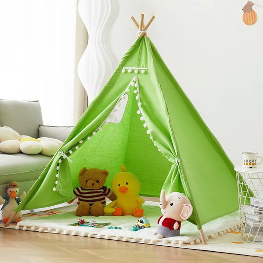 Indoor Outdoor Kids Teepee Tent (Green only)