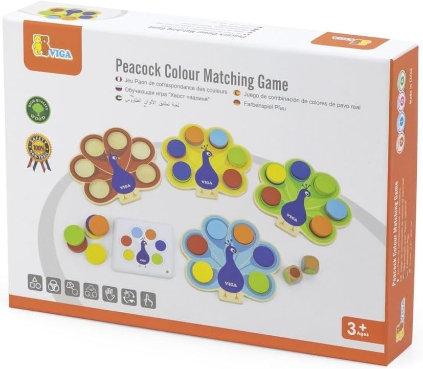 Peacock Colour Matching Game – Inventors Educational