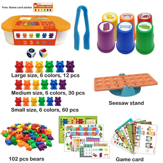 Rainbow Counting Bears with Matching Sorting Cups