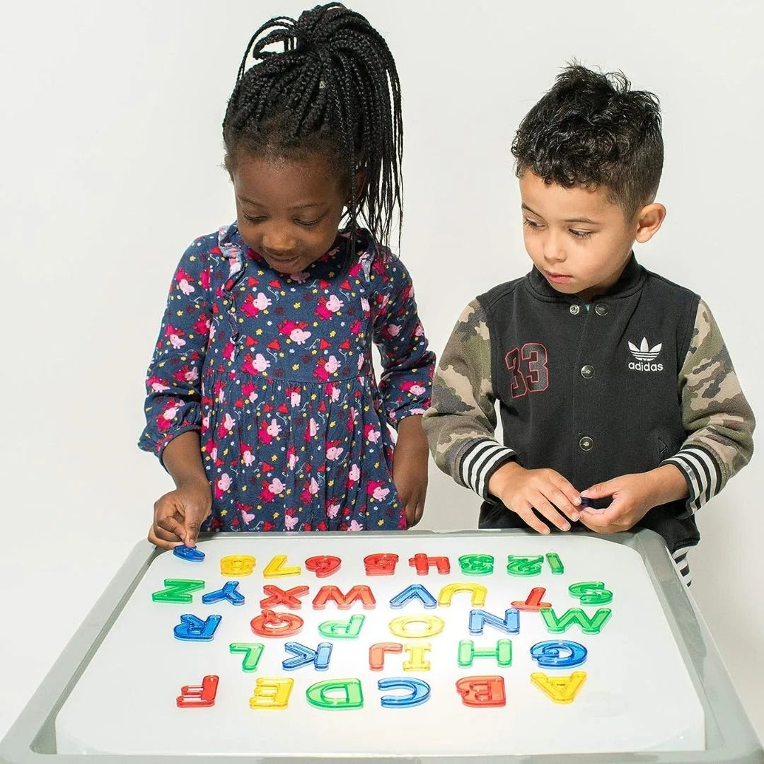 Transparent Numbers and Upper letters - 36 pieces