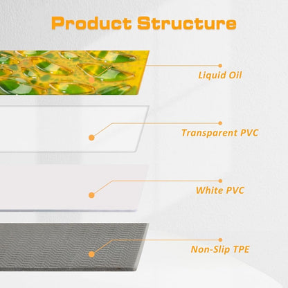 Sensory Liquid Floor Tiles Multi-Colored Patterns