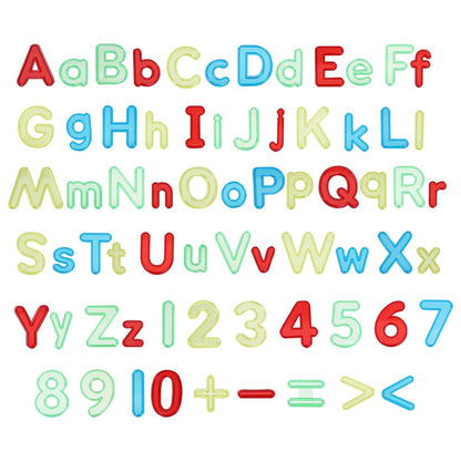 transparent Letters and Numbers for Kids Counting and Spelling