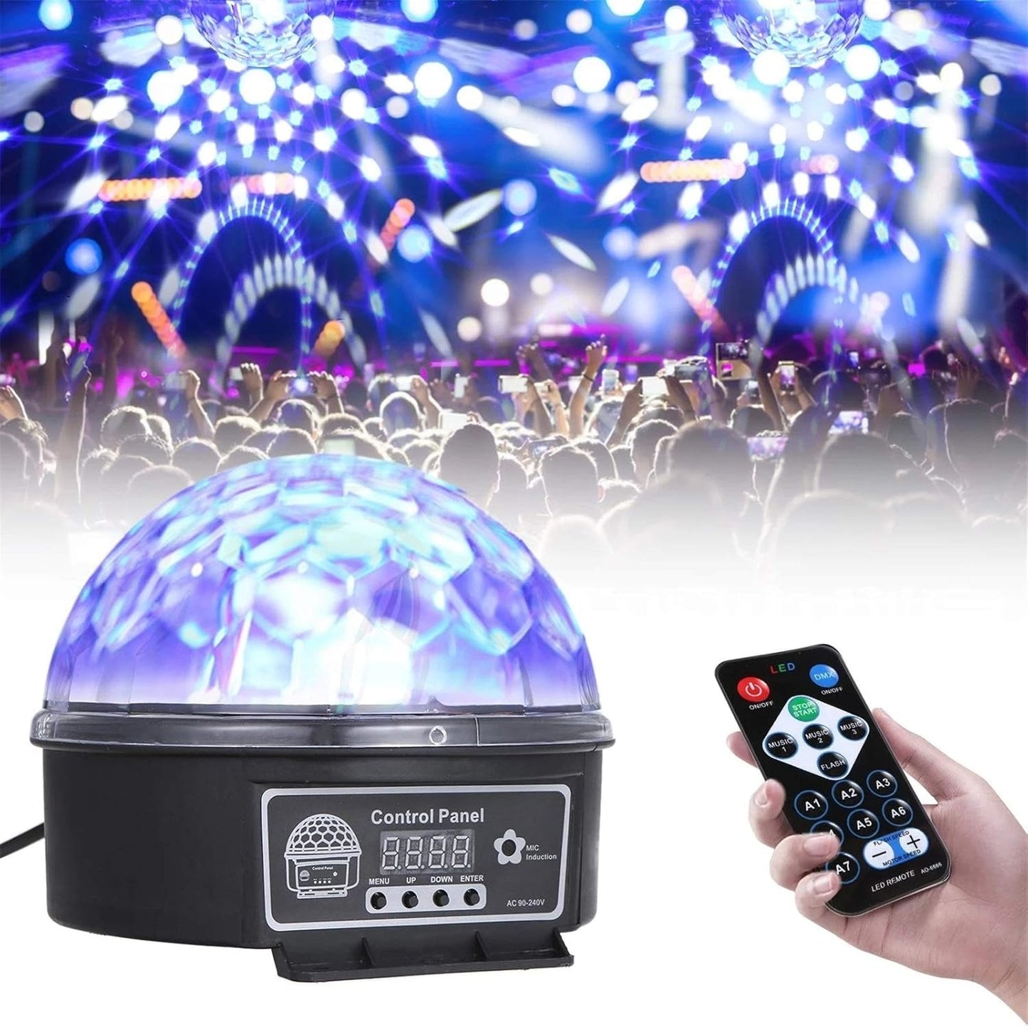 Crystal Magic Ball Led Stage Lamp in 9 colors