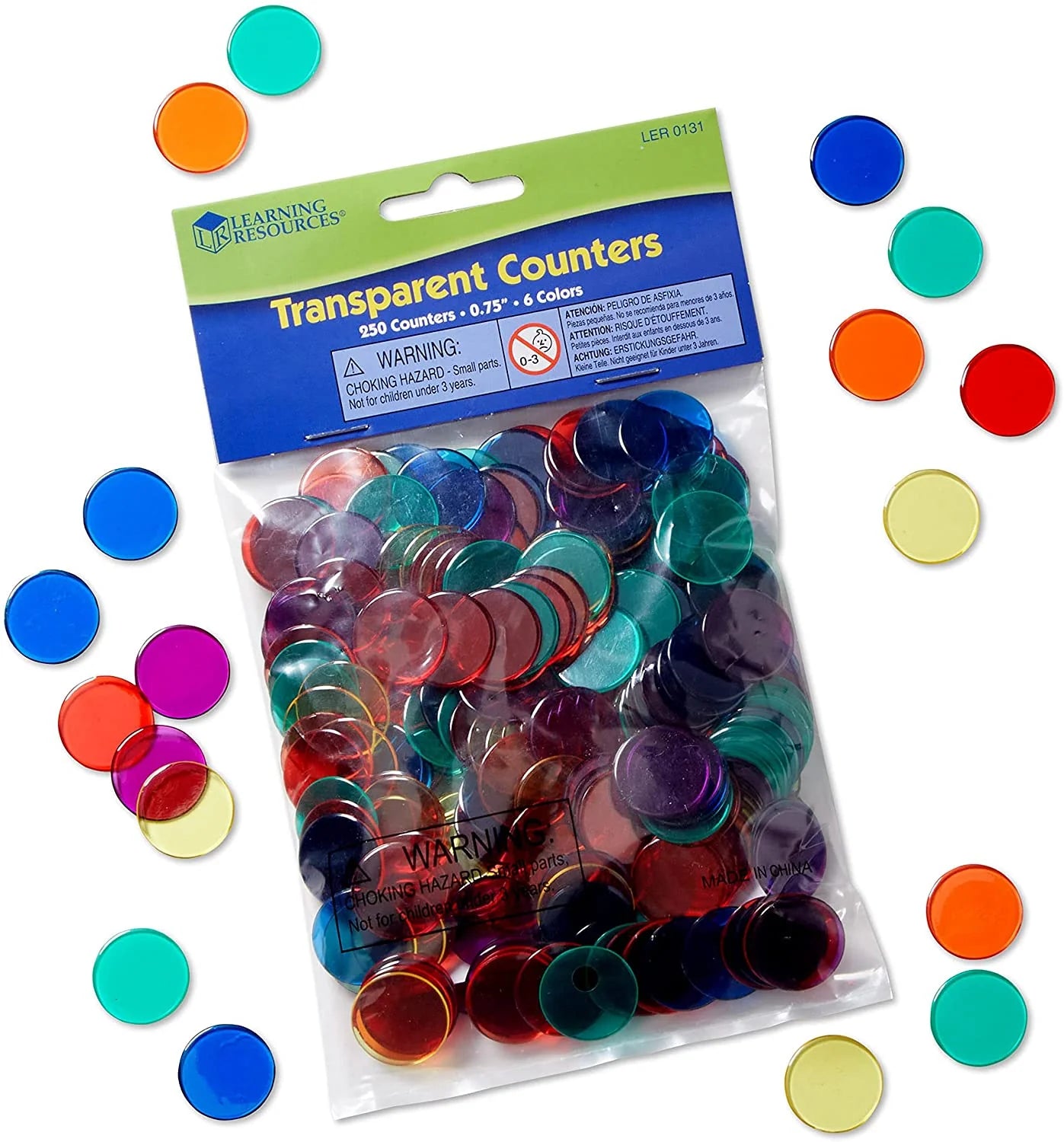 Transparent Counters Set of 250