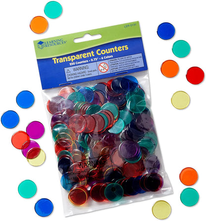 Transparent Counters Set of 250