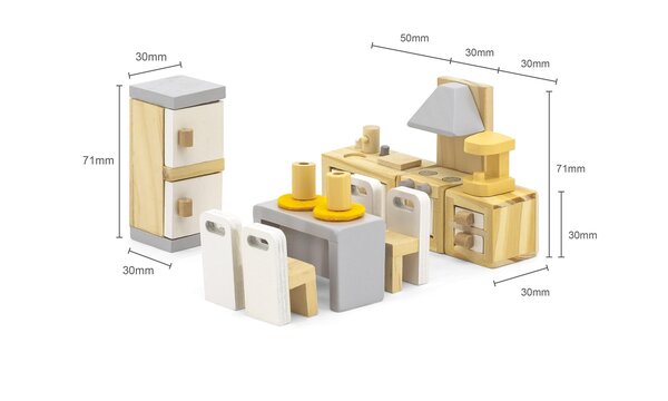 Doll House Furniture Kitchen & Dinning Room